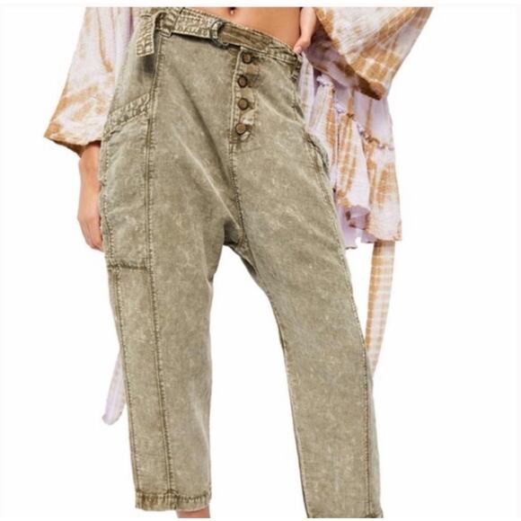 NWT Free People Harem Desert Haze Pants Size 0 - Picture 1 of 6